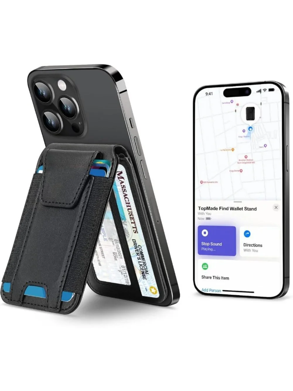 MagSafe Wallet with Find My Compatibility | Strong Magnetic Card Holder